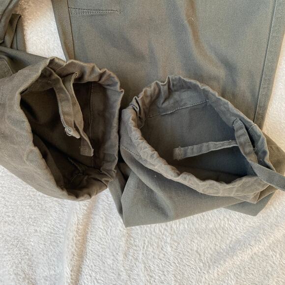 Iron Co. Cargo Pants Men XL Green Gorpcore Pull On Drawstring Leg Stretch NWT - Picture 3 of 12